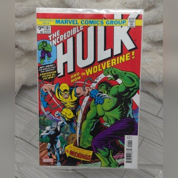 The Incredible Hulk #181 (2023) Marvel Comics, Facsimile, 1st App. Wolverine - Picture 11 of 11